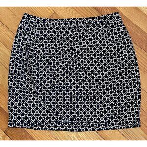 Banana Republic Womens Geometric Mini Skirt Size 4 Capsule Preppy Parisian Event
